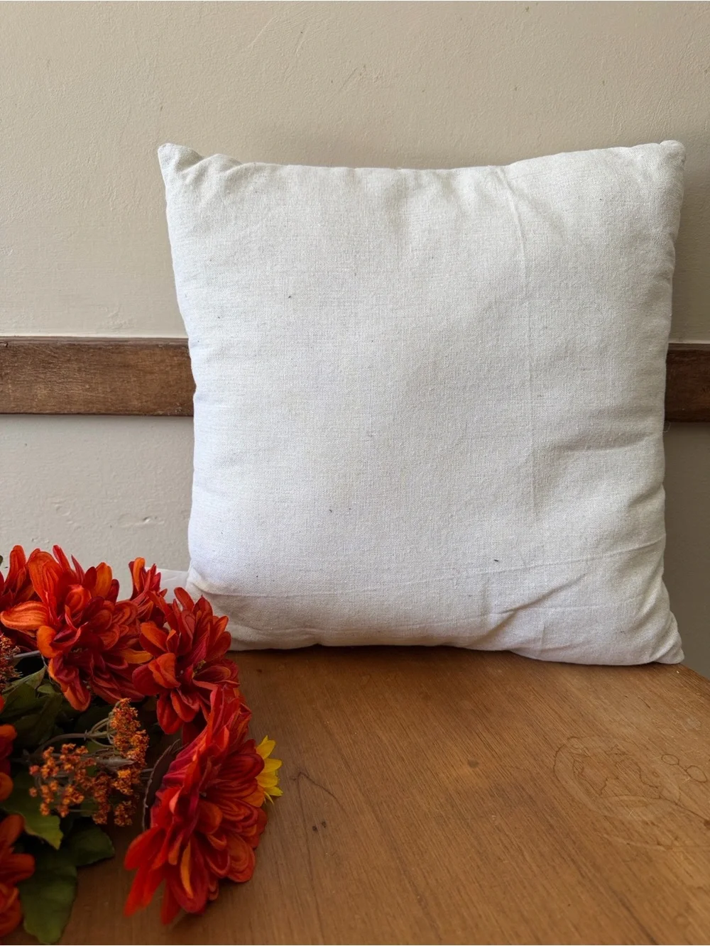 Home Holiday Orange Pumpkin Throw Pillow -